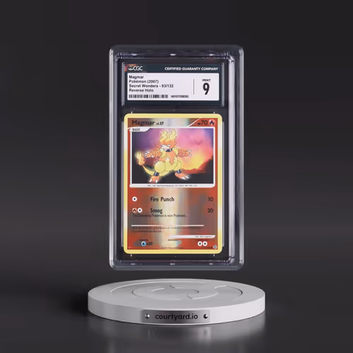 2007 Secret Wonders #93/132 Magmar - Reverse Holo (CGC 9 MINT)