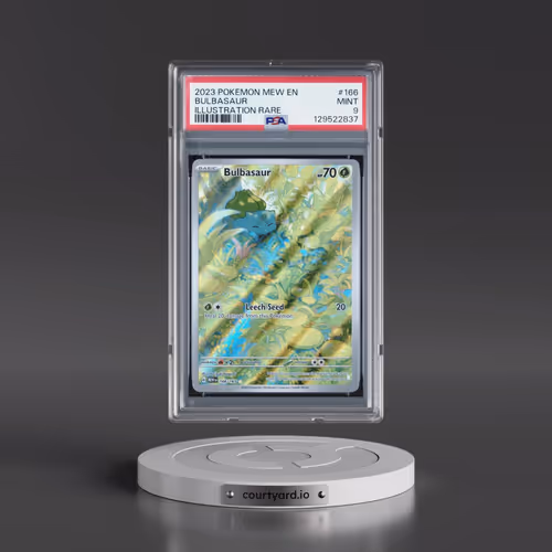 2023 Pokémon Mew EN-151 #166 Bulbasaur - Illustration Rare (PSA 9 MINT)