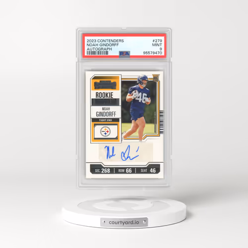 2023 Panini Contenders #279 Noah Gindorff - Autograph (PSA 9 MINT)