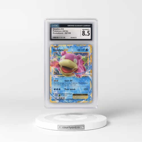 2016 Evolutions #26/108 Slowbro EX - Holo (CGC 8.5 NM-MT+)