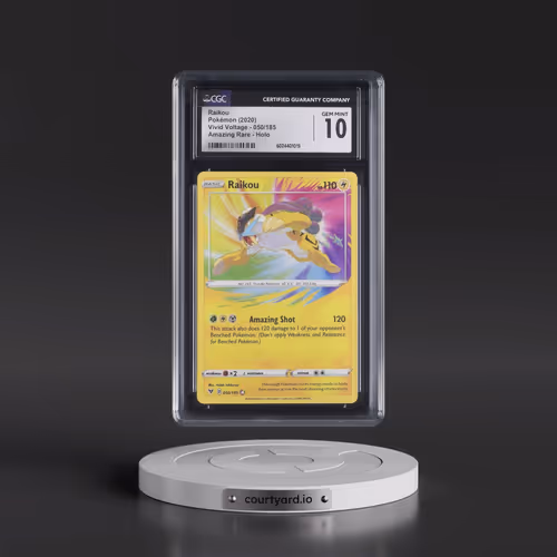 2020 Vivid Voltage #050/185 Raikou - Amazing Rare Holo (CGC 10 GEM MINT)