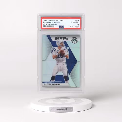 2020 Panini Mosaic #299 Peyton Manning - Silver Prizm (PSA 10 GEM MINT)