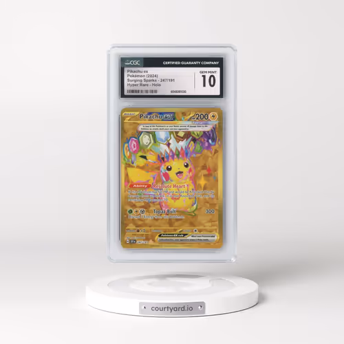 2024 Surging Sparks - SSP EN #247/191 Pikachu ex - Hyper Rare Holo (CGC 10 GEM MINT)