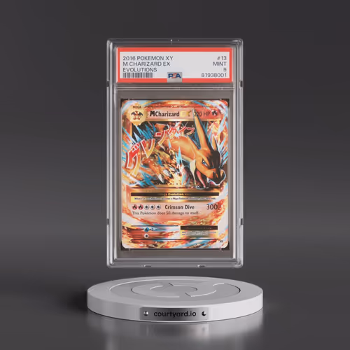 2016 Pokémon XY Evolutions #13 M Charizard EX - Holo (PSA 9 MINT)
