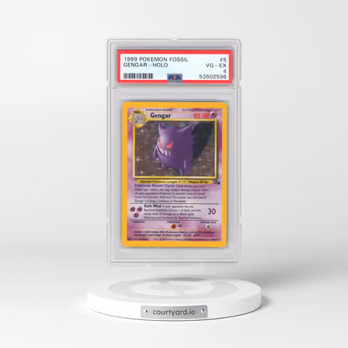 1999 Pokémon Fossil #5 Gengar - Holo (PSA 4 VG-EX)