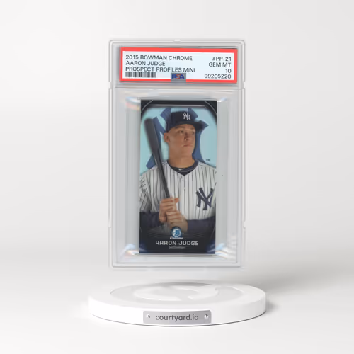 2015 Bowman Chrome Prospect Profiles Mini #PP-21 Aaron Judge (PSA 10 GEM MINT)