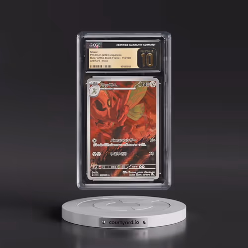 2023 Ruler of the Black Flame #116/108 Scizor - Art Rare Holo (CGC 10 PRISTINE)