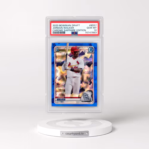 2020 Bowman Draft Chrome Sapphire Edition #BD57 Jordan Walker (PSA 10 GEM MINT)