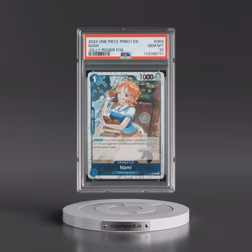 2024 One Piece PRB01-Premium Booster -One Piece Card the Best #053 Nami - Jolly Roger Foil (PSA 10 G