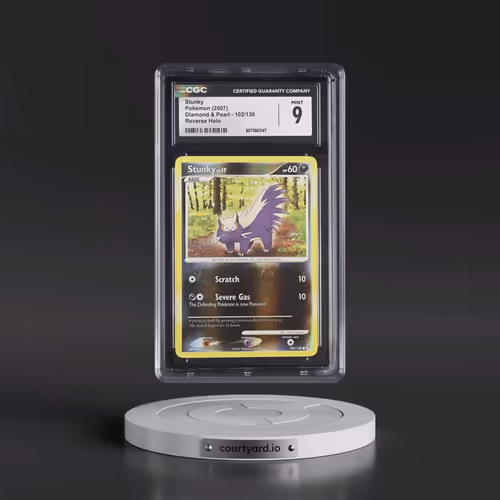 2007 Diamond & Pearl #102/130 Stunky - Reverse Holo (CGC 9 MINT)