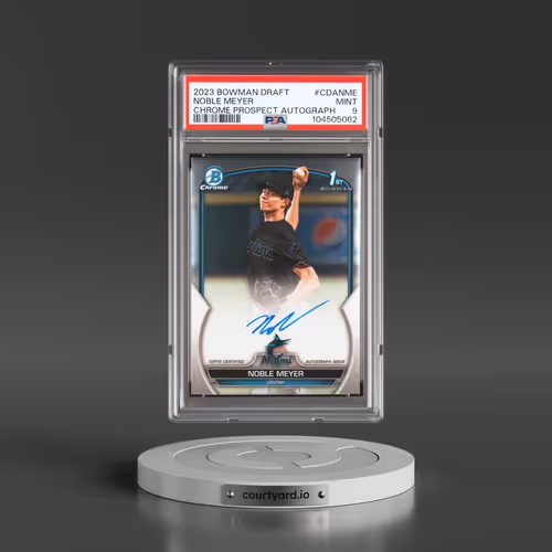 2023 Bowman Draft Chrome Prospect Autograph #CDANME Noble Meyer (PSA 9 MINT)