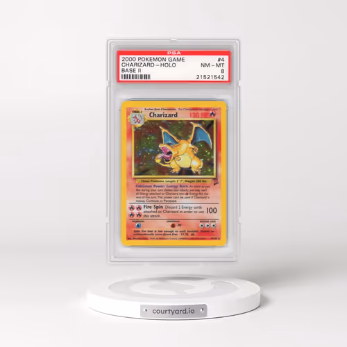 2000 Pokémon Game Base II #4 Charizard - Holo (PSA 8 NM-MT)