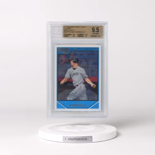 2007 Bowman Chrome Draft Draft Picks #BDPP34 Matt Dominguez (BGS 9.5 GEM MINT)