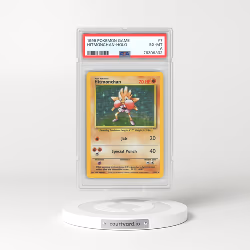 1999 Pokémon Game #7 Hitmonchan - Holo (PSA 6 EX-MT)