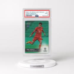 2020 Stadium Club #41 Jamal Musiala - Green Refractor - Chrome UEFA Champions League (PSA 9 MINT)