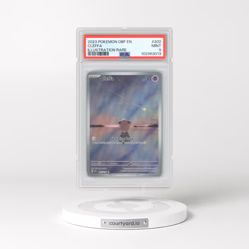 2023 Pokémon Obf EN-Obsidian Flames #202 Cleffa - Illustration Rare (PSA 9 MINT)