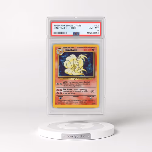 1999 Pokémon Game #12 Ninetales - Holo (PSA 8 NM-MT)