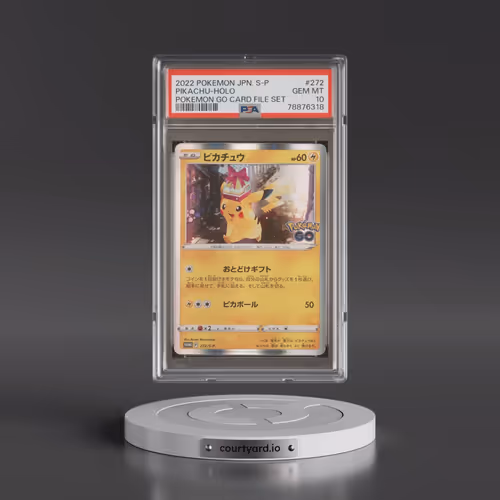2022 Pokémon S Promo #272 Pikachu - Holo Pokemon Go Card File Set (PSA 10 GEM MINT)