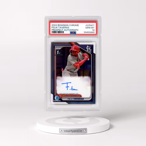 2024 Bowman Chrome Prospect Autographs #CPAFT Felix Taveras (PSA 10 GEM MINT)