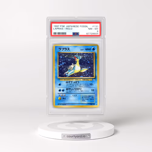 1997 Pokémon Fossil #131 Lapras - Holo (PSA 8 NM-MT)