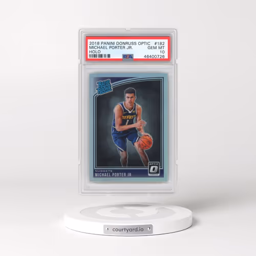 2018 Panini Donruss Optic #182 Michael Porter Jr. - Holo (PSA 10 GEM MINT)