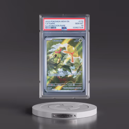 2023 Pokémon Mew EN-151 #172 Caterpie - Illustration Rare (PSA 10 GEM MINT)