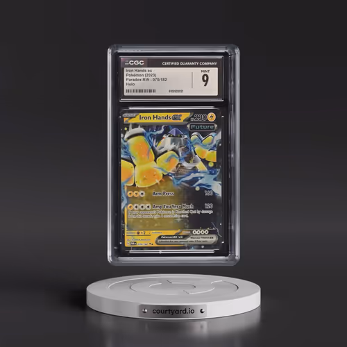2023 Pokémon Par EN-Paradox Rift #070 Iron Hands EX - Holo (CGC 9 MINT)