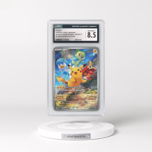 2022 Scarlet & Violet Promos #001/SV-P Pikachu - Scarlet & Violet Pre-Order (CGC 8.5 NM-MT+)