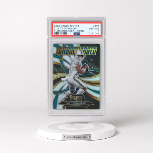 2020 Panini Select Turbocharged #T21 Tua Tagovailoa - Prizm (PSA 10 GEM MINT)