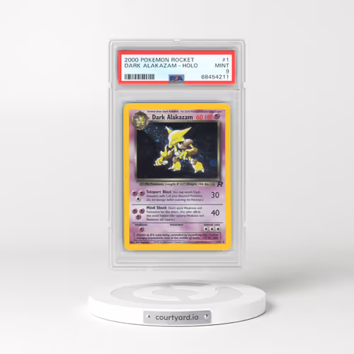 2000 Pokémon Rocket #1 Dark Alakazam - Holo (PSA 9 MINT)
