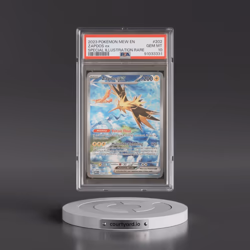 2023 Pokémon Mew EN-151 #202 Zapdos EX - Holo Special Illustration Rare (PSA 10 GEM MINT)