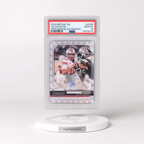 2024 Panini Instant Nil College Football Open Edition Autographs #IAOE6 Julian Sayin (PSA 10 GEM MIN