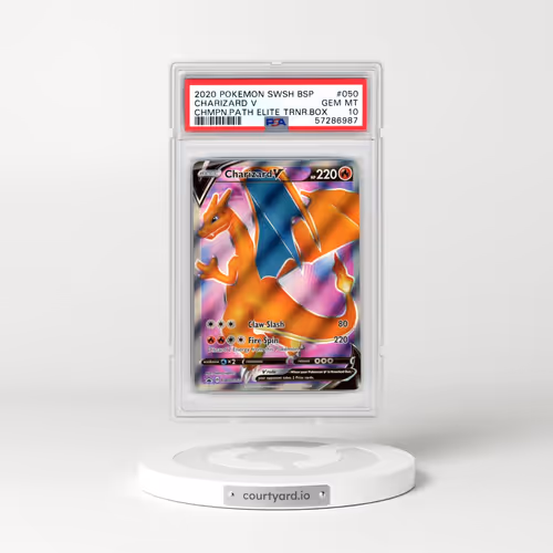 2020 Pokémon Swsh Black Star Promo #050 Charizard V - Holo Champion's Path Elite Trainer Box (PSA 10 GEM MINT)