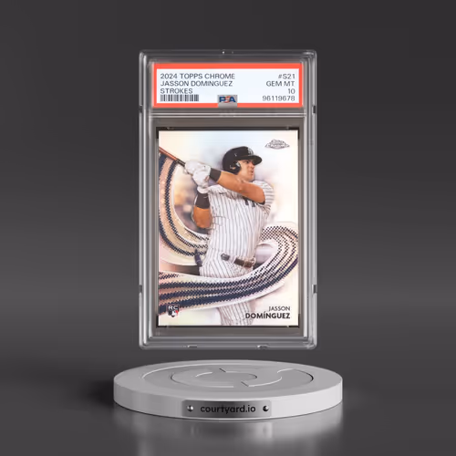 2024 Topps Chrome Strokes #S21 Jasson Dominguez (PSA 10 GEM MINT)