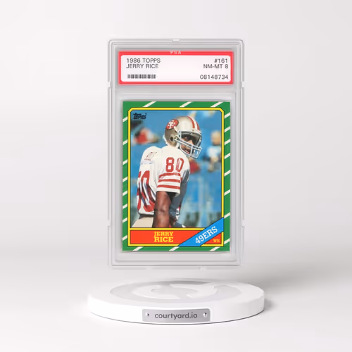 1986 Topps #161 Jerry Rice (PSA 8 NM-MT)