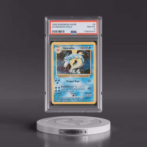 1999 Pokémon Game #6 Gyarados - Holo (PSA 8 NM-MT)