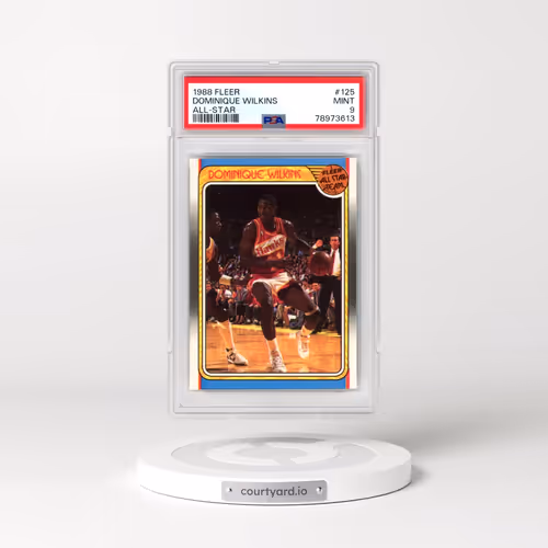 1988 Fleer #125 Dominique Wilkins - All-Star (PSA 9 MINT)