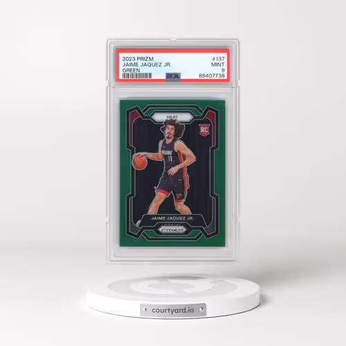 2023 Panini Prizm #137 Jaime Jaquez Jr. - Green Prizm (PSA 9 MINT)