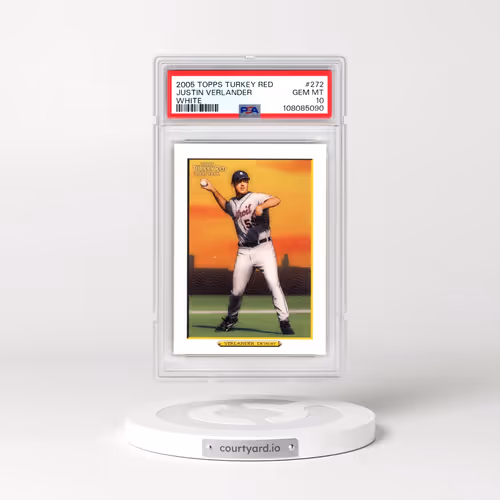 2005 Topps Turkey Red #272 Justin Verlander - White (PSA 10 GEM MINT)