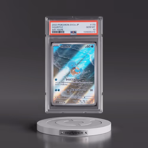 2023 Pokémon Sv2a-Pokémon 151 #170 Squirtle - Art Rare (PSA 10 GEM MINT)