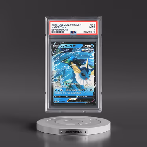 2021 Pokémon Sword & Shield Eevee Heroes #015 Vaporeon V - Holo (PSA 9 MINT)