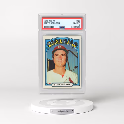 1972 Topps #420 Steve Carlton (PSA 8 NM-MT)