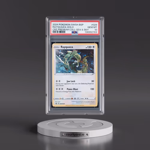 2024 Pokémon Swsh Black Star Promo #029 Rayquaza - Holo Crown Zenith Premium Collection Sea & Sky (P