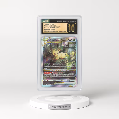 2022 Japanese VSTAR Universe #210 Leafeon VSTAR - Full Art Holo (CGC 10 PRISTINE)