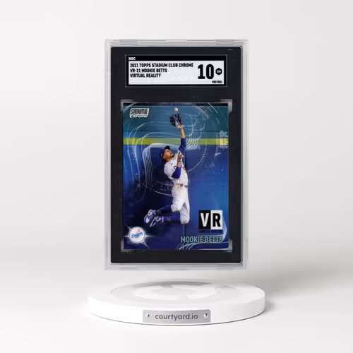 2021 Topps Stadium Club Chrome #VR-21 Mookie Betts - Virtual Reality (SGC 10 GEM MINT)
