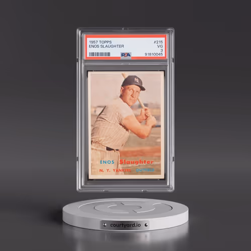1957 Topps #215 Enos Slaughter (PSA 3 VG)