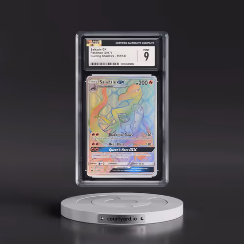2017 Burning Shadows #151/147 Salazzle GX - Rainbow Holo (CGC 9 MINT)