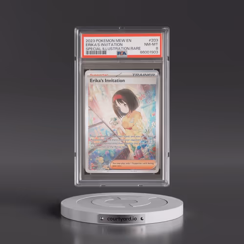2023 Pokémon Mew EN-151 #203 Erika's Invitation - Special Illustration Rare (PSA 8 NM-MT)
