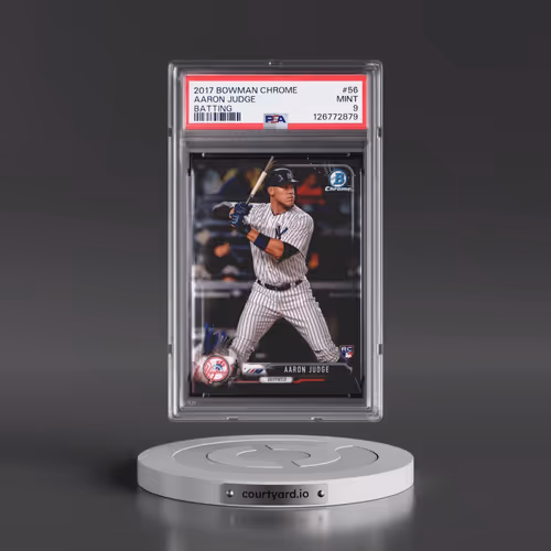 2017 Bowman Chrome #56 Aaron Judge - Batting (PSA 9 MINT)