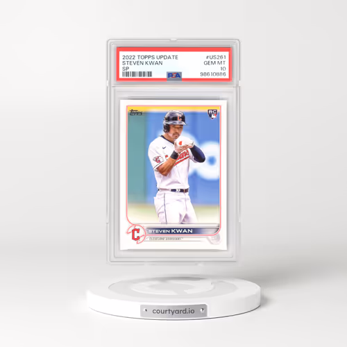 2022 Topps Update #US261 Steven Kwan - SP (PSA 10 GEM MINT)